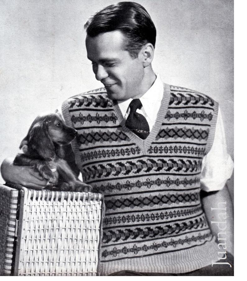Entire PDF book of 1940s men's knits 8 great designs image 0