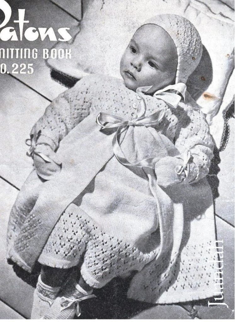 PDF book of vintage baby knits 8 patterns layettes pram image 0