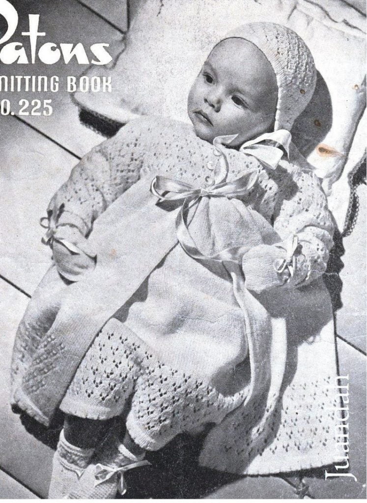 PDF book of vintage baby knits 8 patterns layettes pram image 0