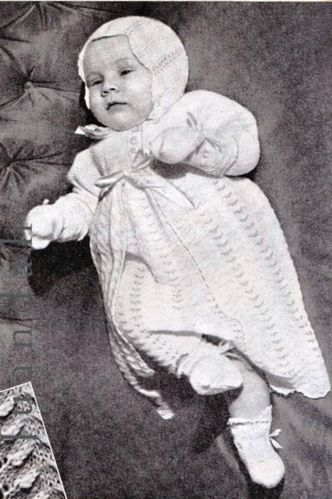 PDF book of 18 vintage baby knits and crochet patterns image 0