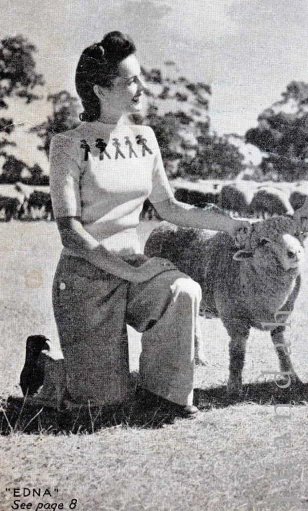 8 x 1940s PDF patterns for knits women's knits tops image 0