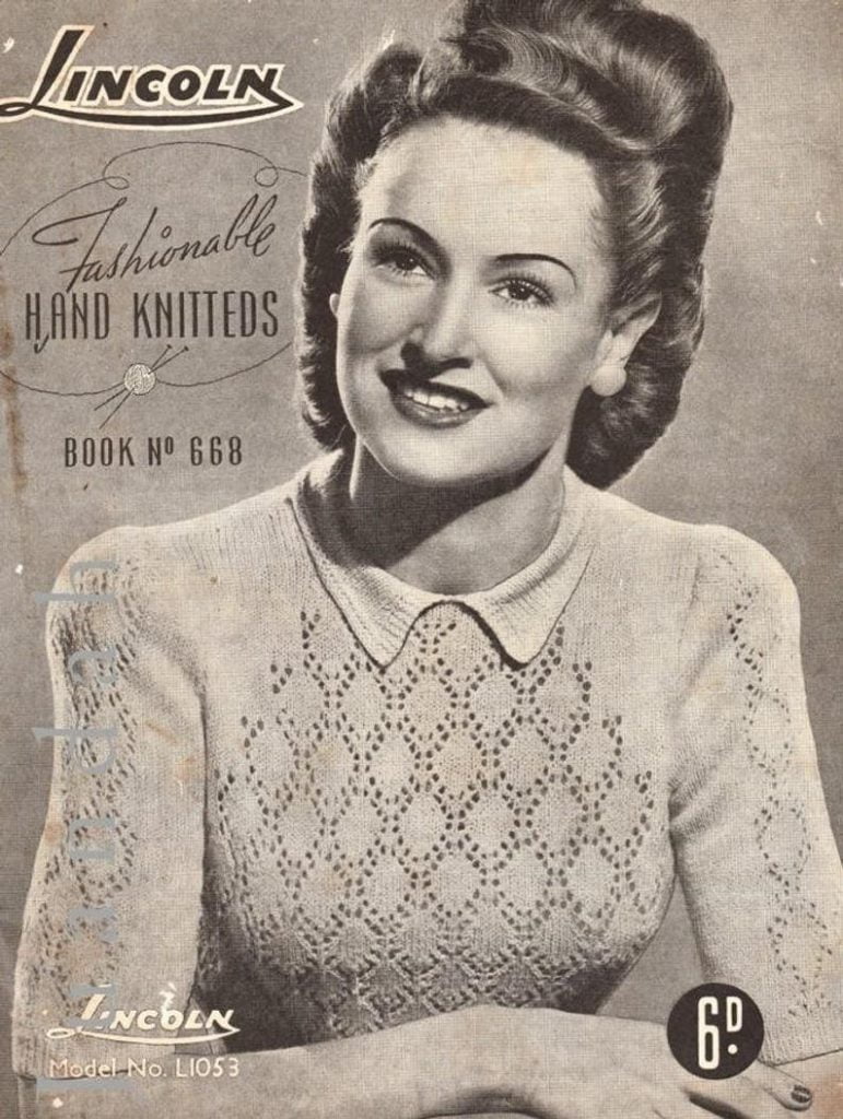 7 x retro knitting patterns 1940s fashion women's knits image 0