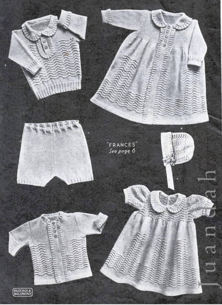 Vintage baby knits 1940s knitting patterns 9 PDF patterns image 0