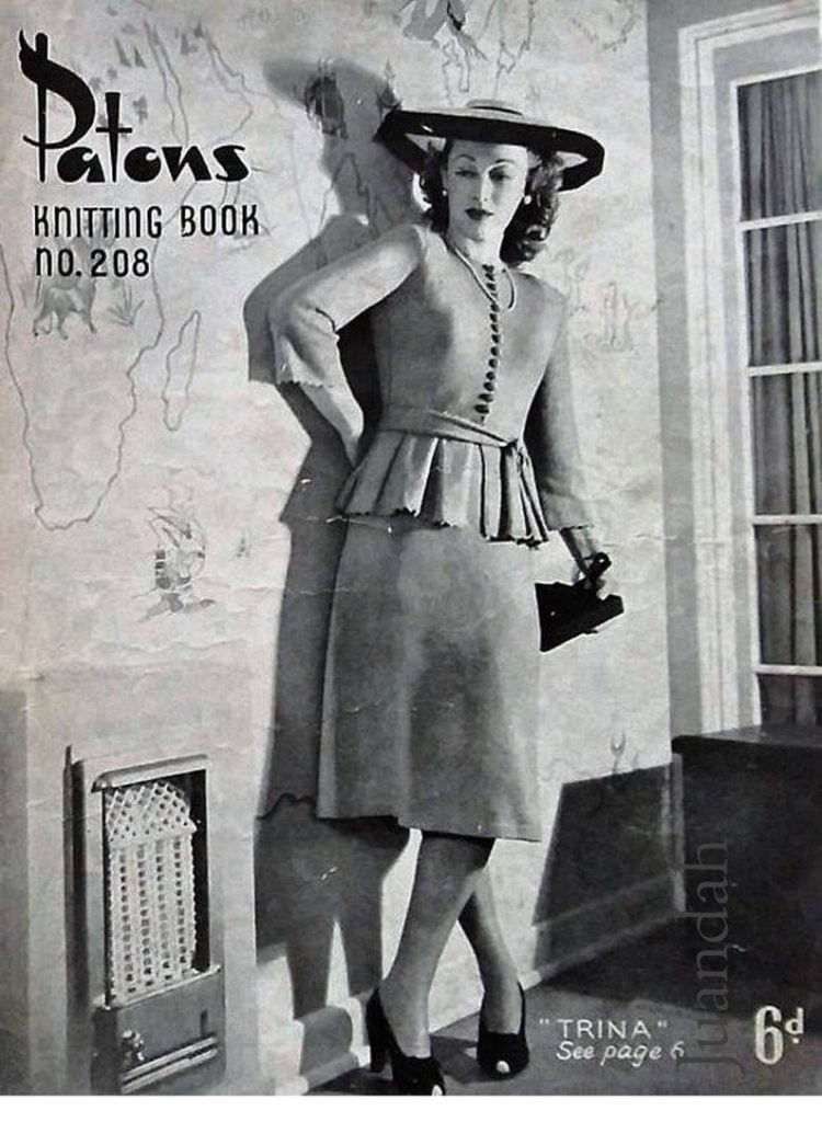 Book of vintage 1940s women's knitting patterns 8 image 0