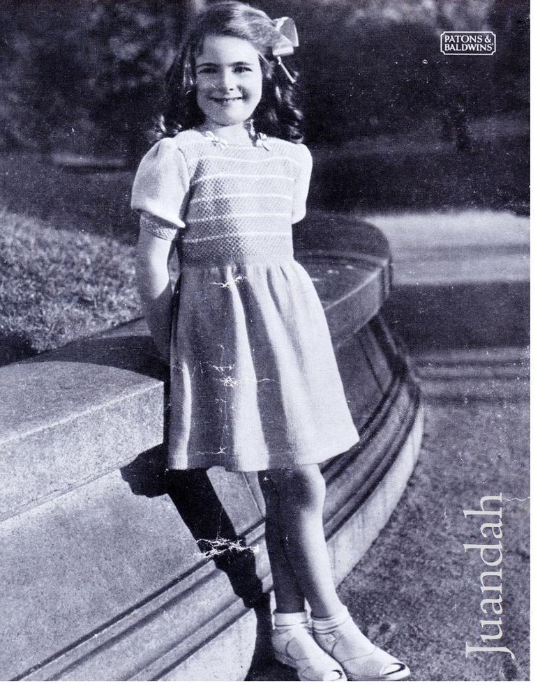 8 x kids' knitting patterns 1950s  knits vintage image 0