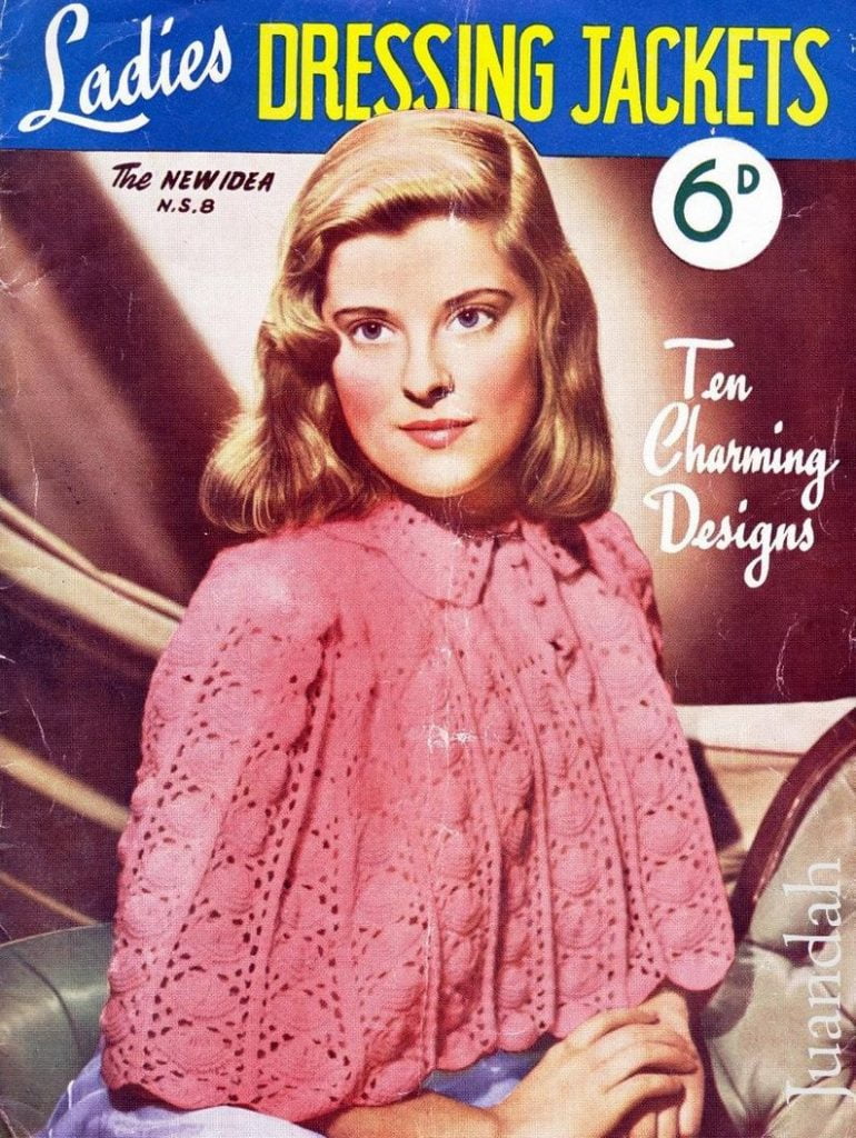 Book of vintage 1940s patterns ladies' dressing jacket image 0