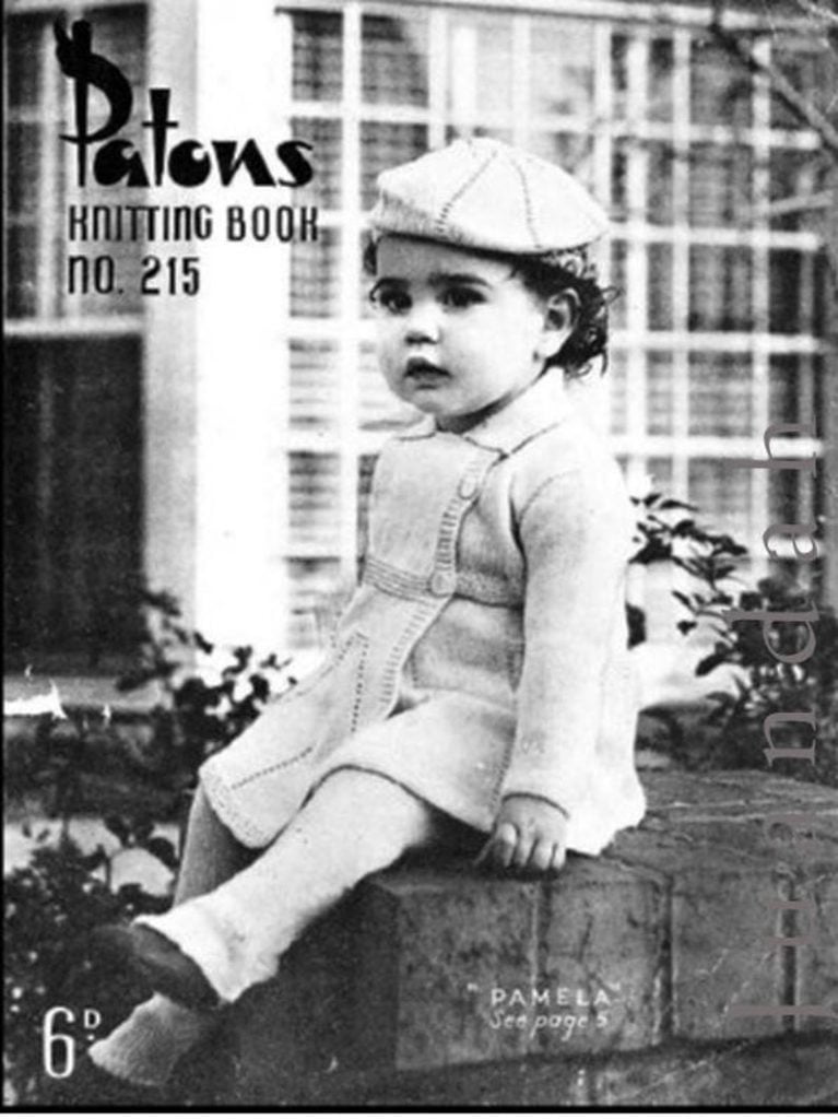 8 x vintage children's knits PDF patterns 1950s girls image 0