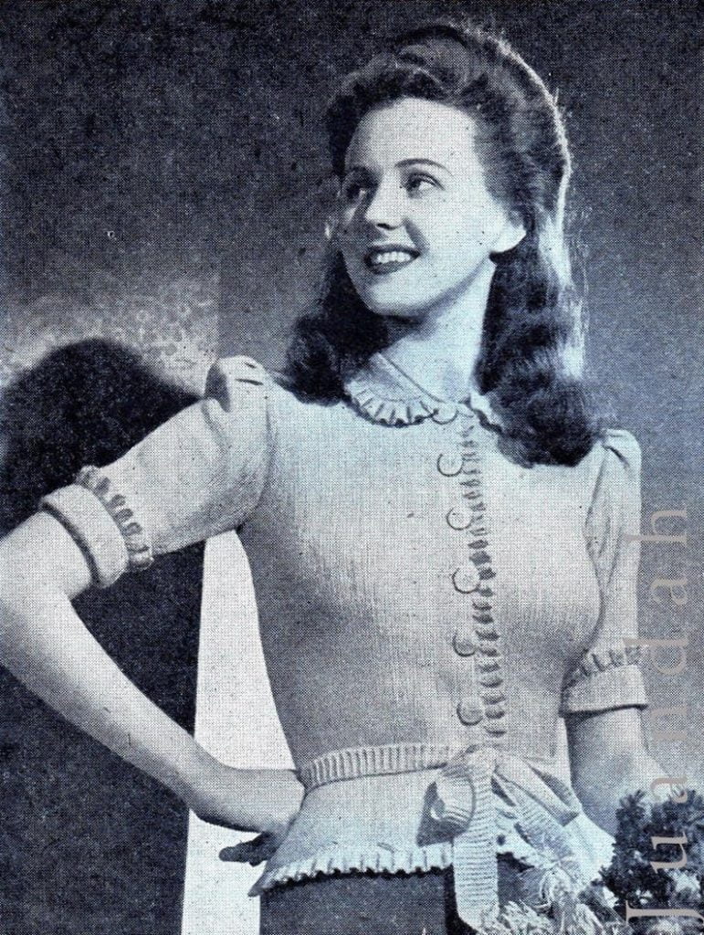 Book of vintage 1940s women's knitting patterns 36 image 0