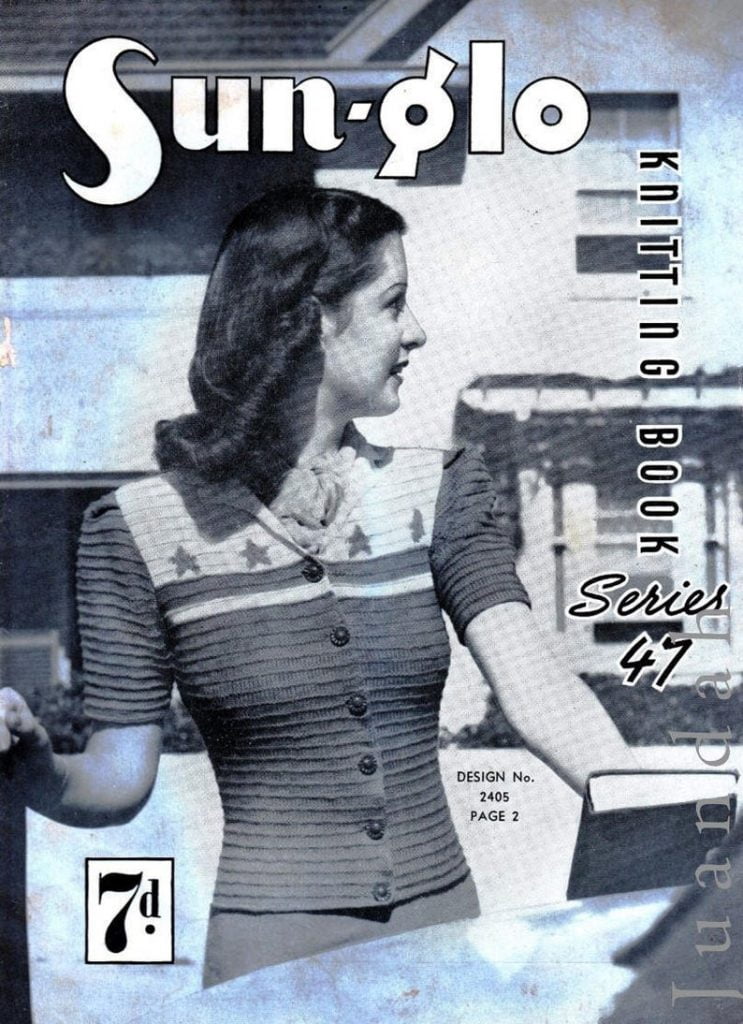 Vintage knitting patterns 1940s fashion women's knits image 0