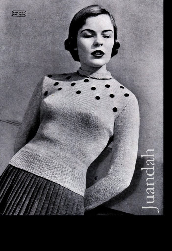 Entire PDF book of 1950s women's knitting patterns 6 image 0