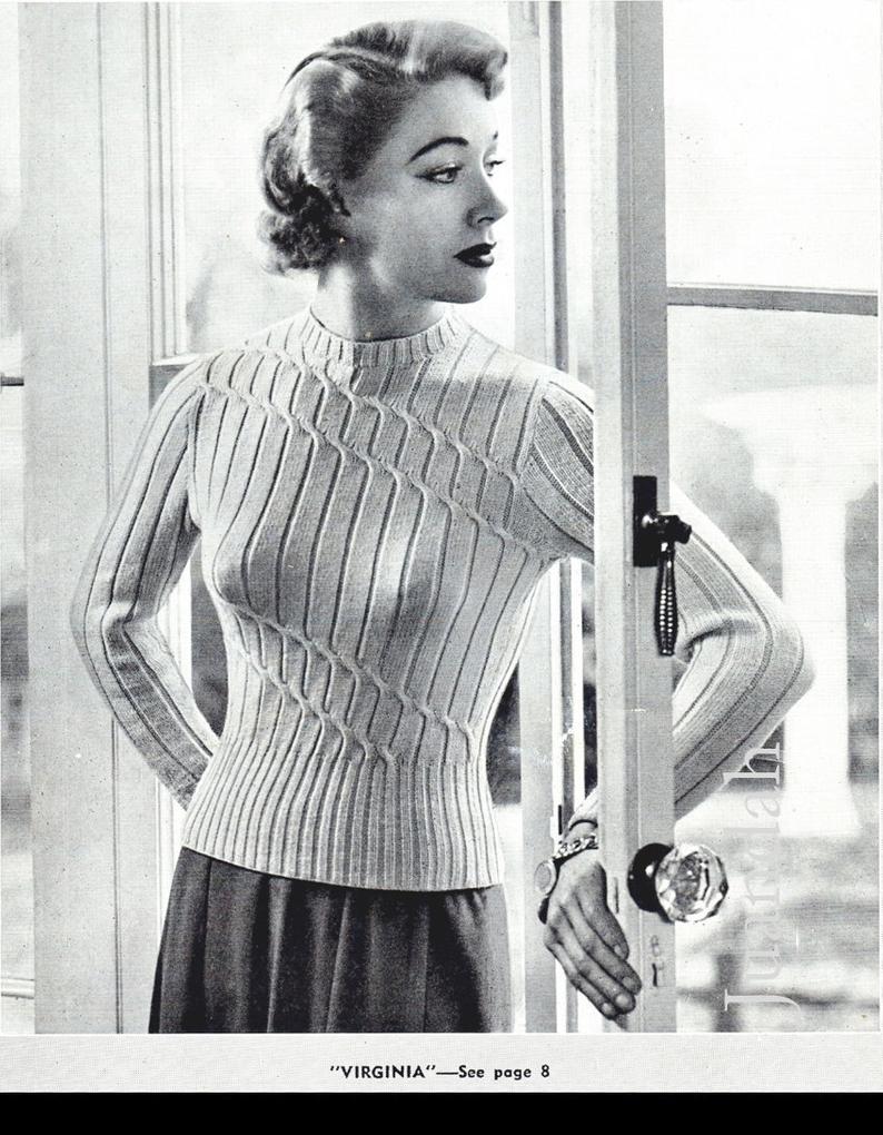 PDF 1950s retro knits for women entire book of patterns 6 image 0