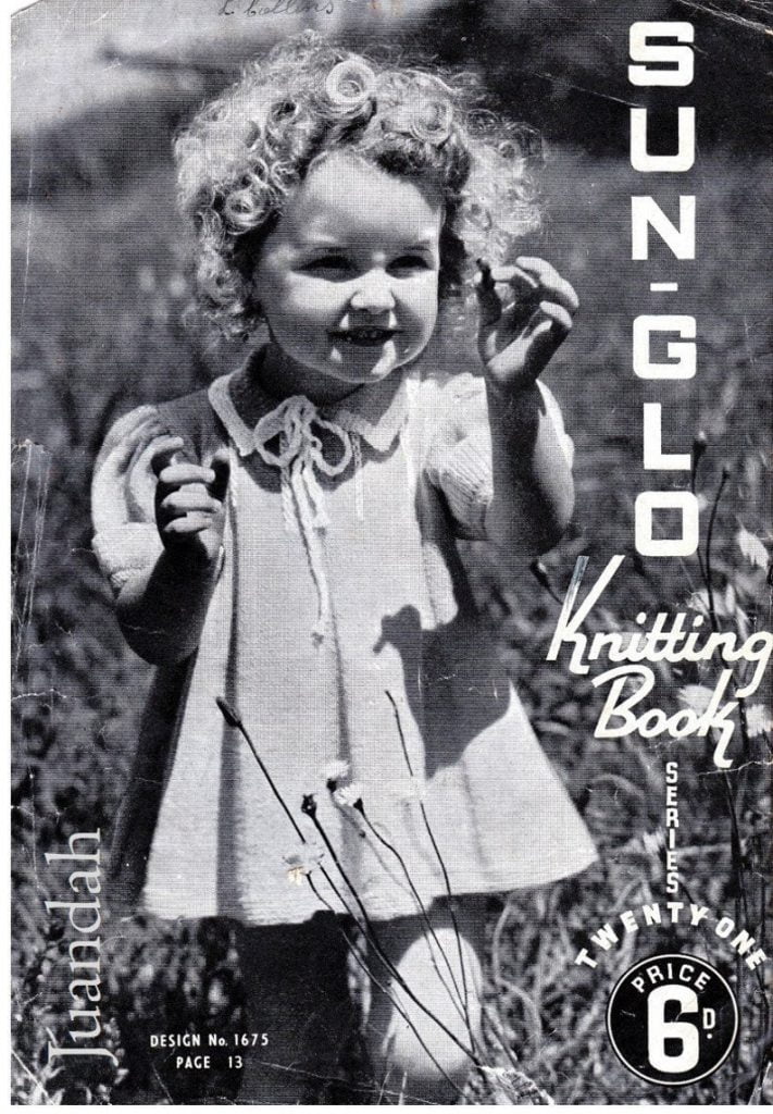 PDF book of 12 kids' knitting patterns 1940s knits free image 0
