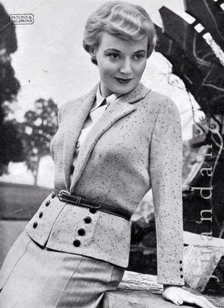 Rare vintage knitting patterns 1940s style 5 patterns retro image 0