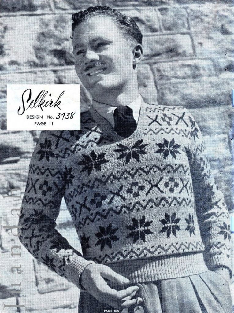 Entire PDF book of 1940s men's knits 8 great designs image 0