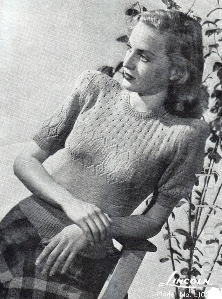 6 x retro knitting patterns 1940s fashion women's knits image 0