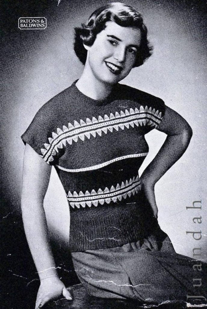 Book of vintage 1950s women's knitting patterns 7 image 0