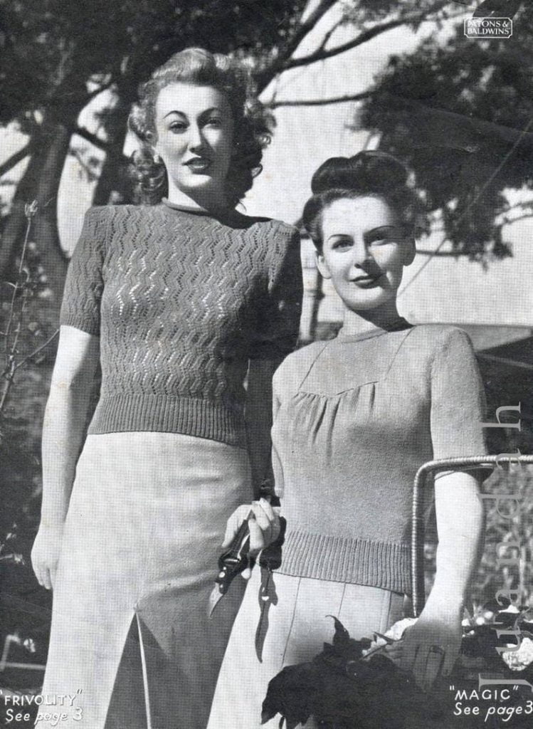 Book of vintage 1940s women's knitting patterns 9 image 0