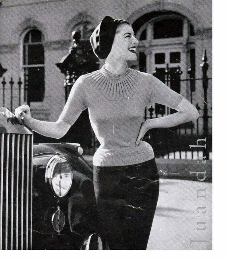 Complete book of 1950s women's knit patterns 9 patterns image 0