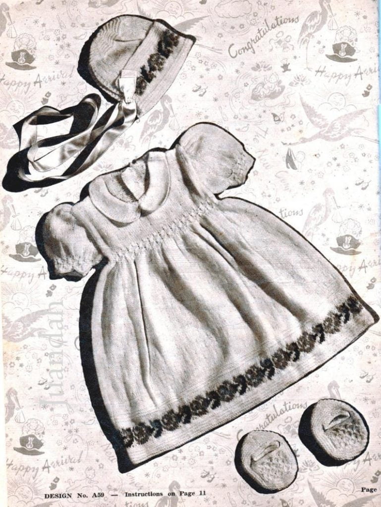 Complete 1940s PDF book of vintage baby knits 10 designs image 0