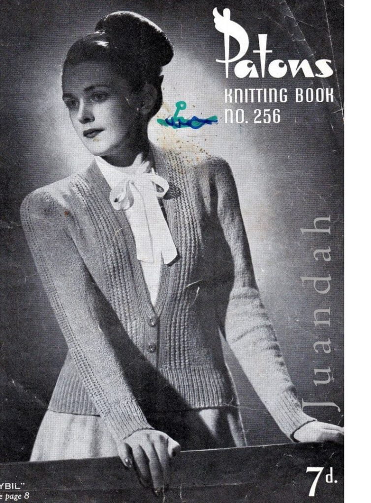 Vintage women's tops 1940s knitting patterns 6 PDF image 0