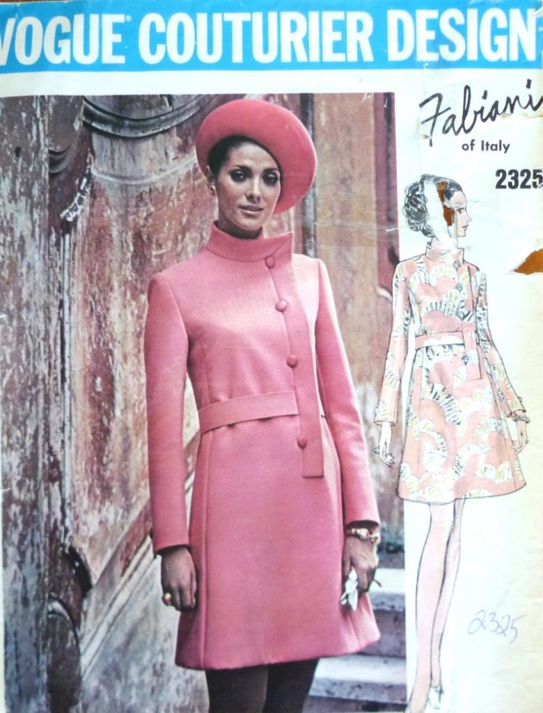Vogue 2325 sewing pattern rare Fabiani 1960s  Vogue Couturier image 0