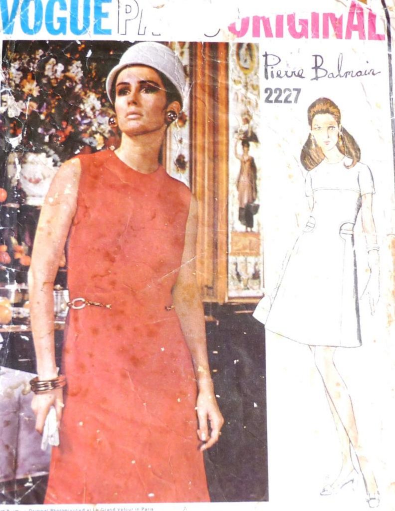 Vogue 2227 sewing pattern vintage 1960s Pierre Balmain Vogue image 0