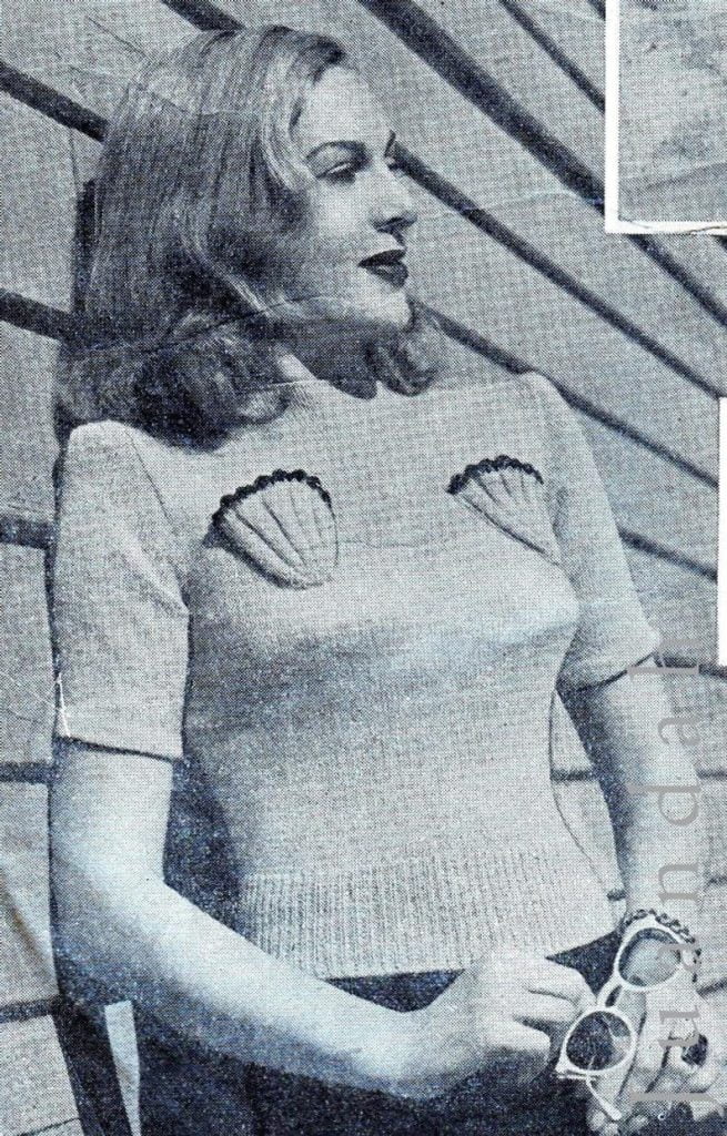 PDF entire book of 1940s knits for women 9 women's tops image 0
