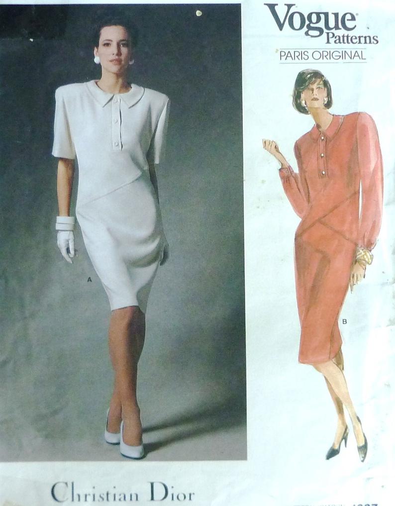 Vogue 1887 sewing pattern vintage Christian Dior Vogue Paris image 0