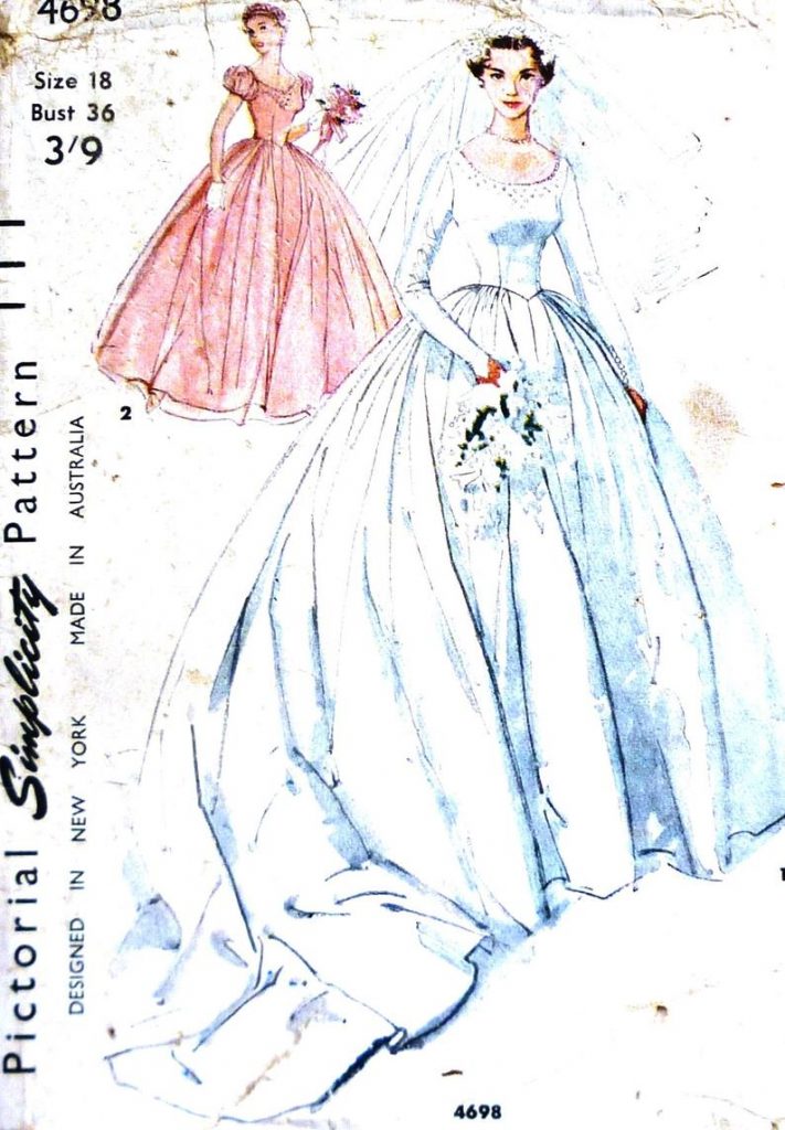 Simplicity 4698 original uncut sewing pattern iconic 1950s image 0