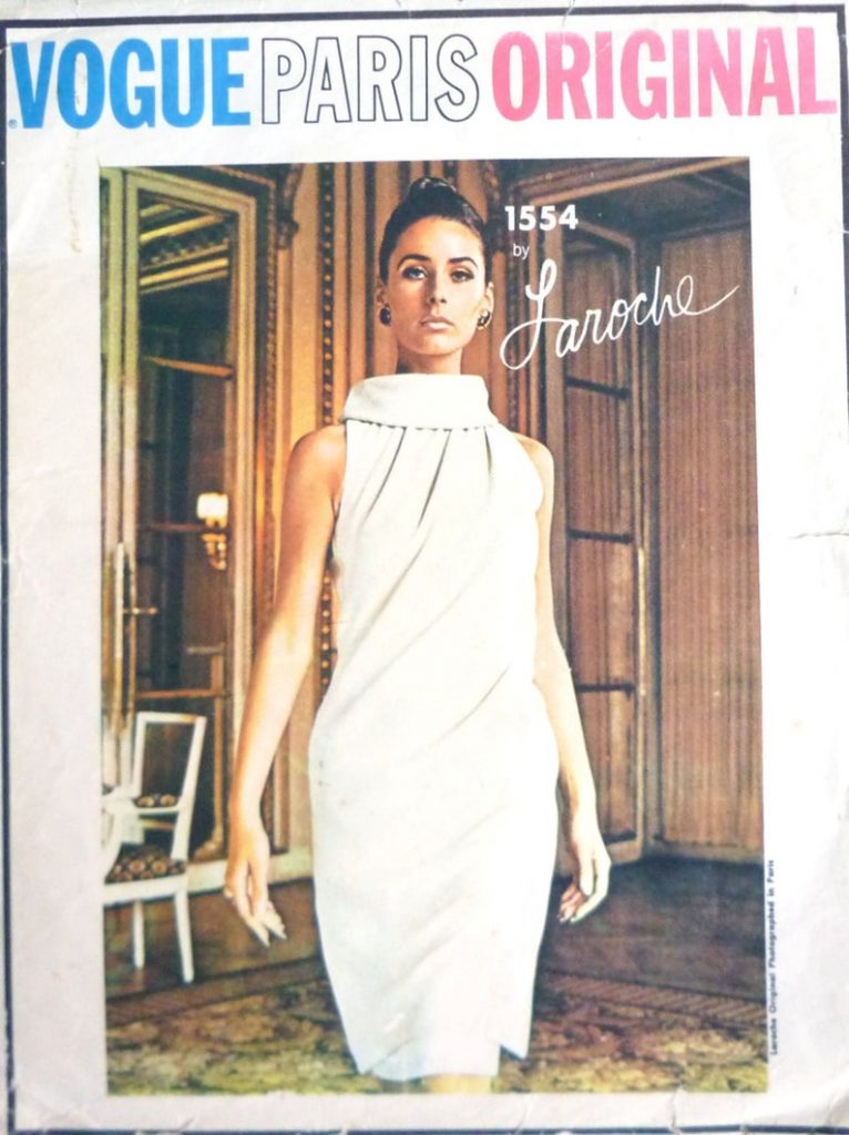 Vogue 1554 sewing pattern vintage 1960s Laroche Vogue Paris image 0