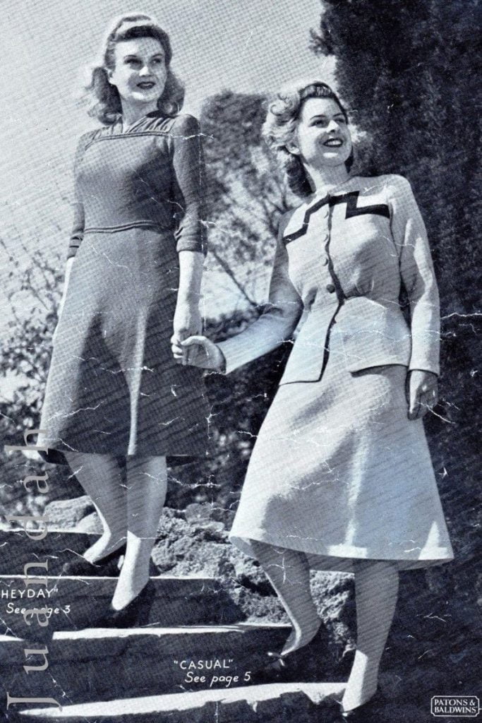 Book of vintage 1940s women's knitting patterns 6 image 0