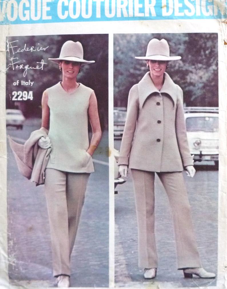 Vogue 2294 sewing pattern Federico Forquet 1970s  Vogue image 0