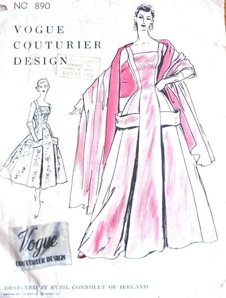 Vogue 890 original sewing pattern vintage 1950s Sybil image 0