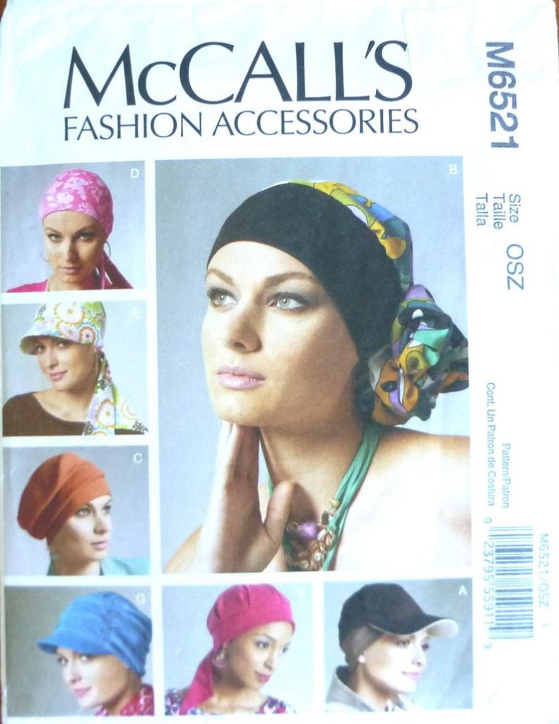 McCalls 6521 uncut sewing pattern for 7 headbands one size image 0