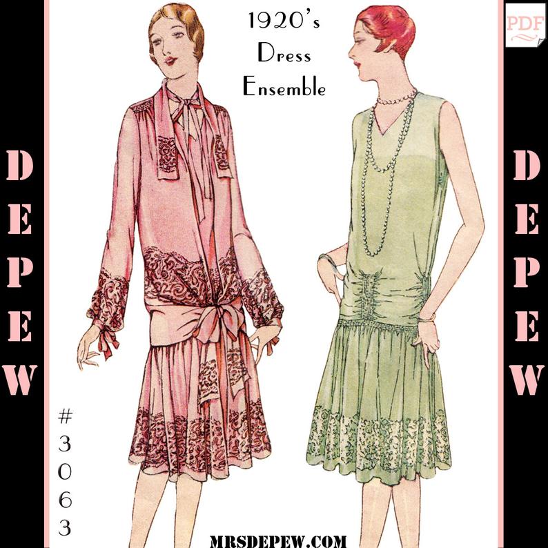 Vintage Sewing Pattern Reproduction Ladies' 1920s Martial image 0