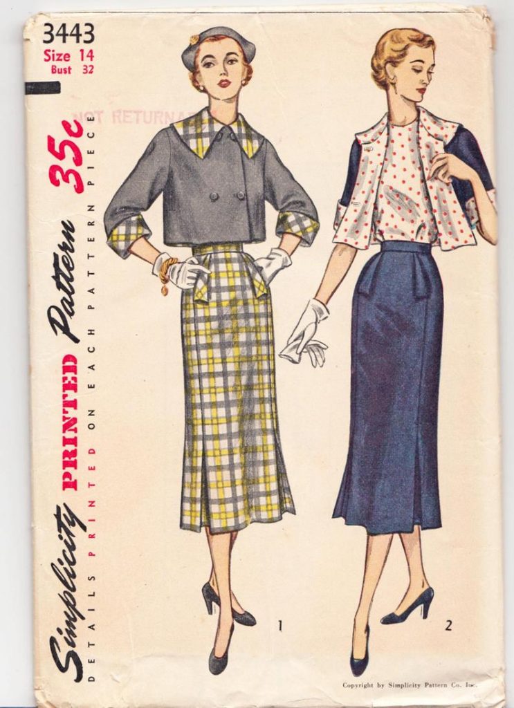 Original Vintage Sewing Pattern Simplicity 3443 Ladies' image 0