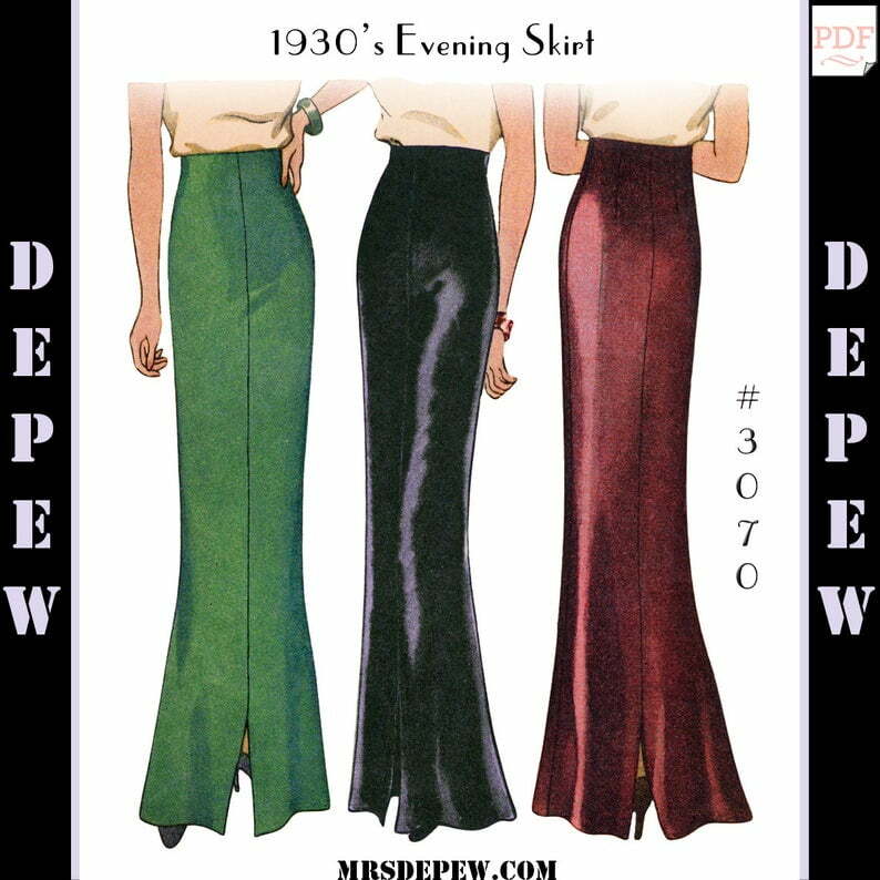 Vintage Sewing Pattern Reproduction Ladies' 1930's image 0