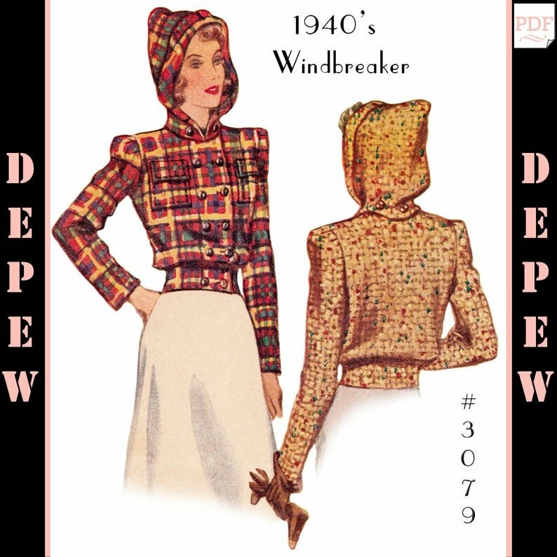 Vintage Sewing Pattern Reproduction Ladies' 1940's image 0