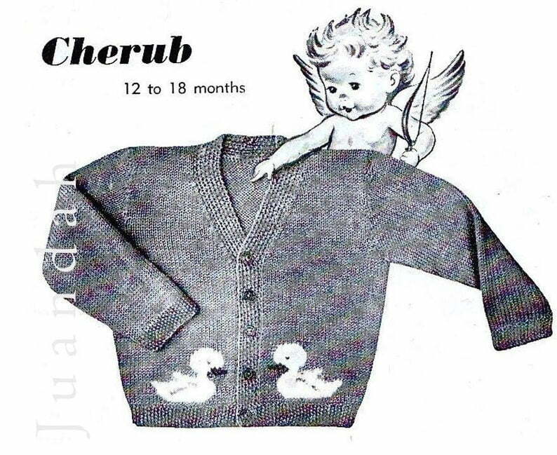 Vintage knitting book 1950s baby knits birth to 18 months 7 image 0