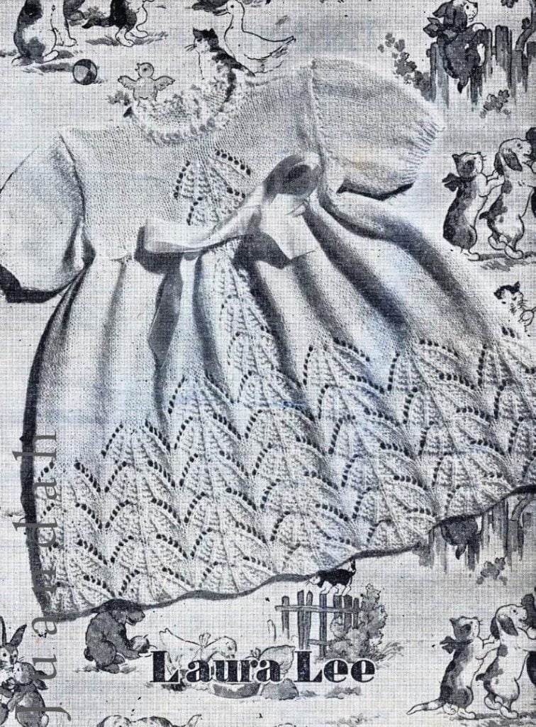 11 vintage baby knit patterns 1940s layette dress matinee image 0