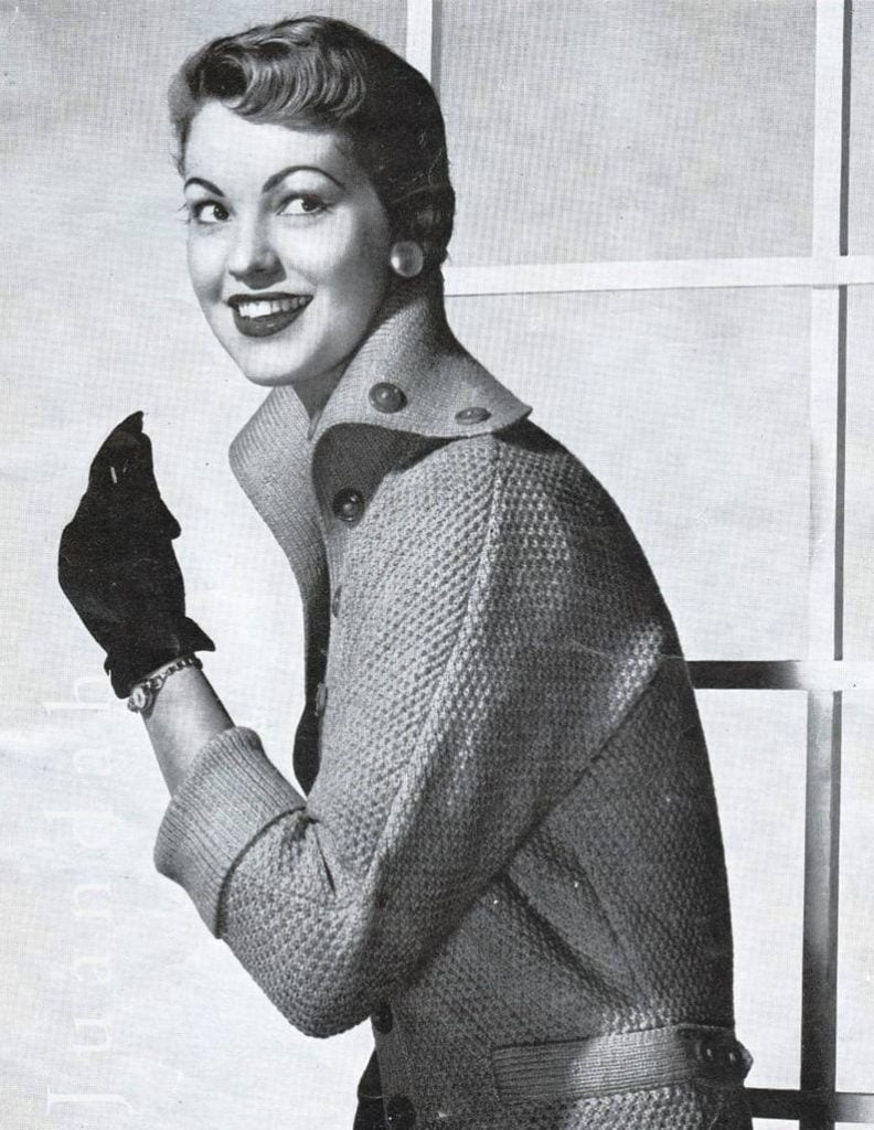 6 x retro knitting patterns 1950s fashion women's knits image 0