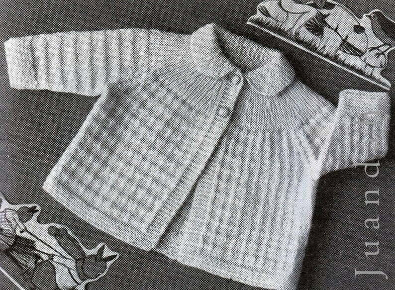 Vintage baby knits 1950s knitting patterns 13 PDF patterns image 0