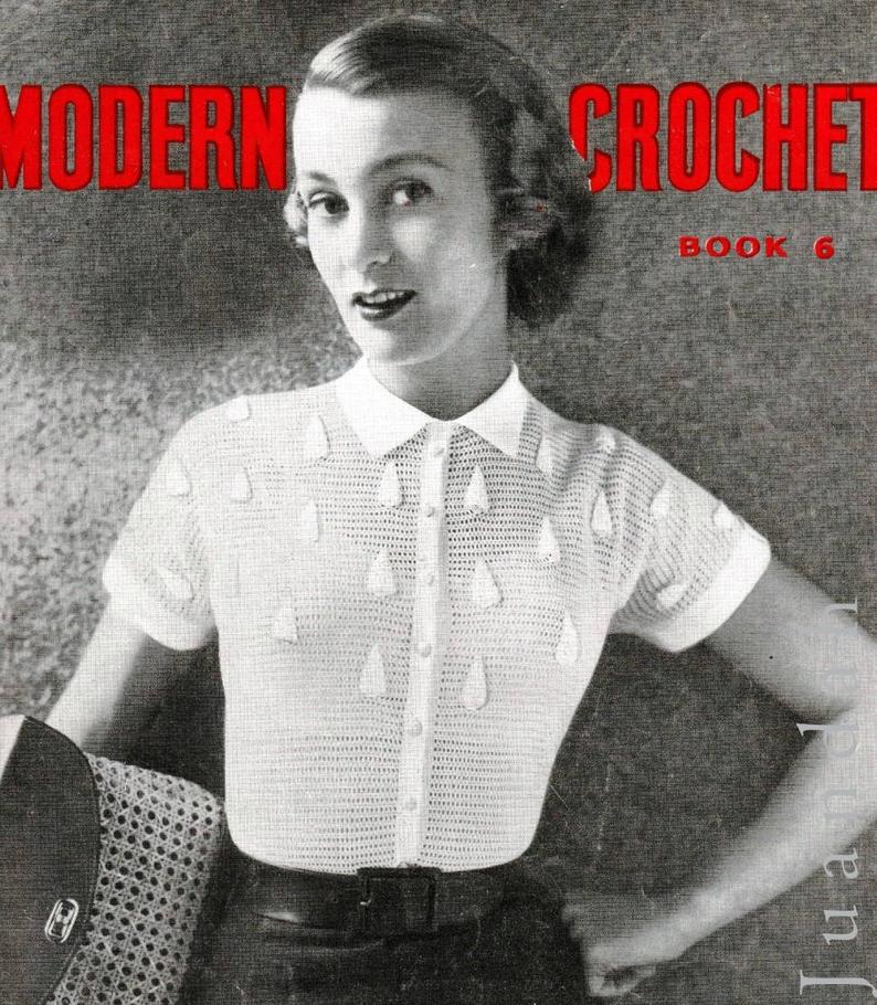 Vintage crochet patterns 1950s 10 patterns runner image 0