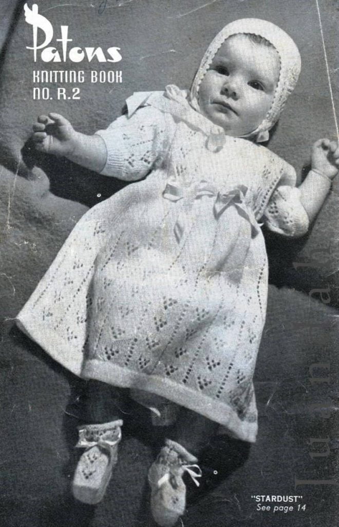 PDF book of vintage baby knits 9 patterns layette cot and image 0