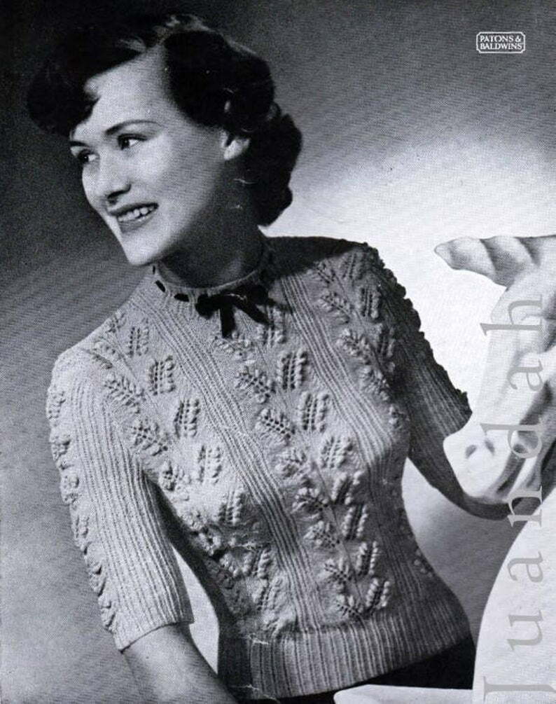 Instant download book of vintage women's knitting 7 x image 0