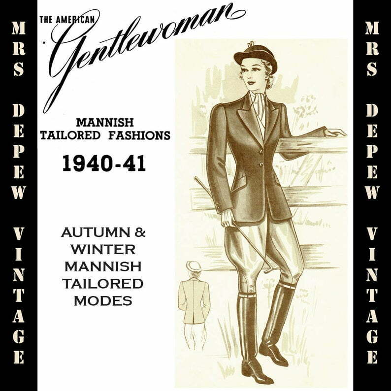 1940-41 The American Gentlewoman Mannish Fashions Tailoring image 0
