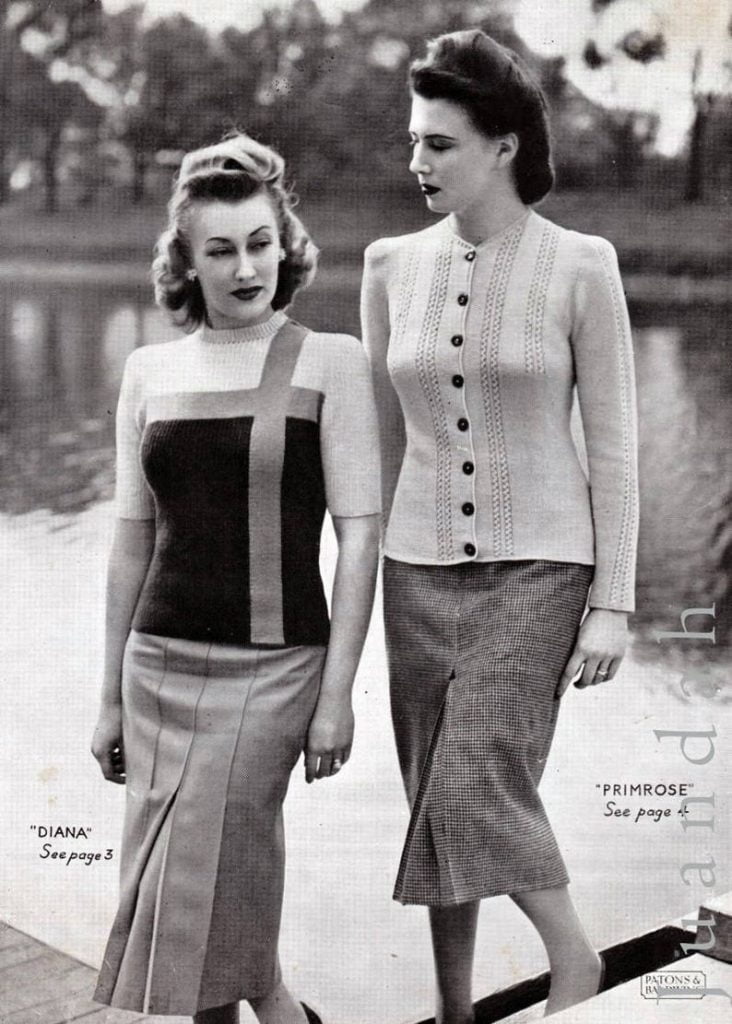 Book of vintage 1940s women's knitting patterns 8 image 0