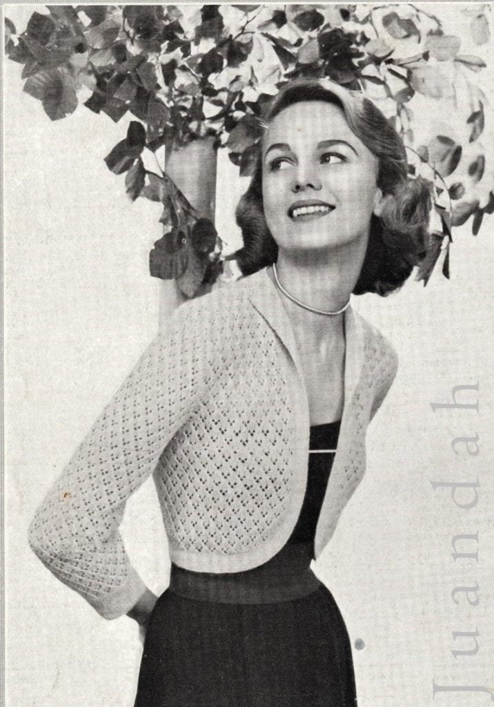 Knitting book of 1950s women's knits includes 6 patterns image 0