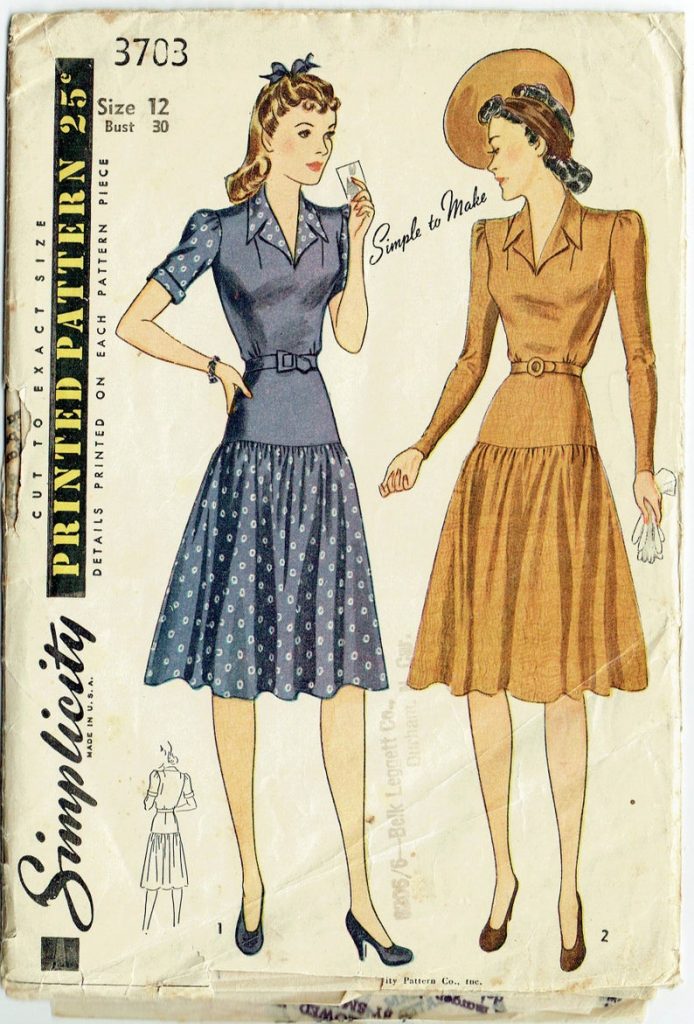 Original Vintage Sewing Pattern Simplicity 3703 Ladies' image 0