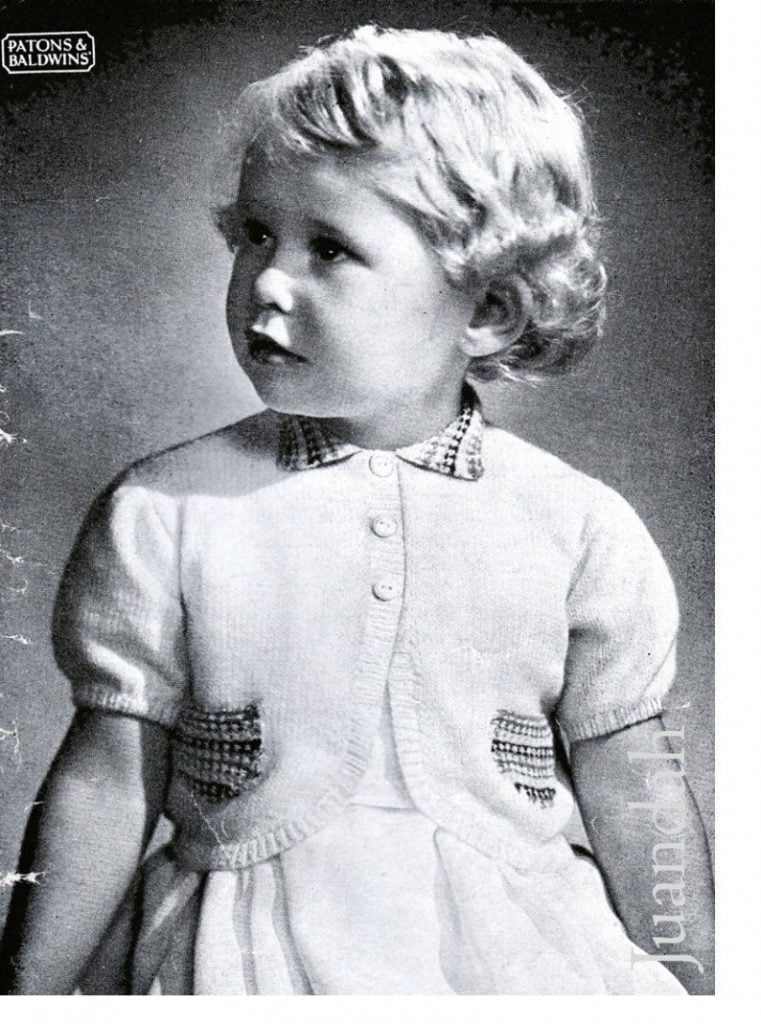 Book of 8 girls' knitting patterns PDF patterns 1950s image 0